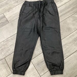 INC International Concepts Black Leather Pants # 90